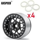 AXSPEED 4x 2.2" Rad BEADLOCK Felge mit Ringen für 1/10 RC Auto Axial SCX10 TRX-4