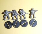 Warhammer 40k - Imperial Guard - 4x Classic Metal Storm Troopers, Stormtrooper