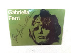 AUTOGRAFO ORIGINALE A MANO  GABRIELLA FERRI SU CARTOLINA PROMOZIONALE RCA 1970