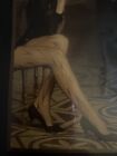 COLLANT PANTYHOSE VTG Franco Bombana ricamata  Tutto Nudo Senza Cuciture T1 NERA