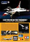 FRAMED TAMIYA MODEL ADVERTS 11X8 F16C THUNDERBIRDS