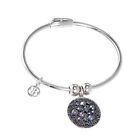 BRACCIALE BOCCADAMO donna rigido Mimmi rodiato, charm con Swarovski ref XBR276PS