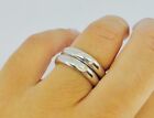 Coppia Anello dell Amore Cuore Fede Fedine Vera Argento Fidanzamento Silver Ring