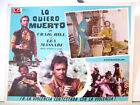 SPAGHETTI WESTERN /Lo voglio morto/CRAIG HILL/1968/MEXICAN LOBBY CARD/Paolo Bian