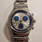 Swatch Irony Chrono Orologio SECRET AGENT LIGHT GREY Cronografo YCS403C Funziona