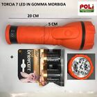 CFG TORCIA LAMPADA 7 LED IN GOMMA MORBIDA SEMPLICE E RESISTENTE PILE COMPRESE