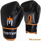 Meister Pro Boxe Guanti Lotta Borsa Allenamento Sparring UFC Nero/Arancio 414ml