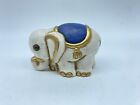 Thun . Presepe Classico  Elefante, blu . Lunghezza 10 cm. Raro.