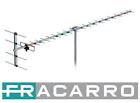 ANTENNA FRACARRO UHF YAGI BANDA LARGA RIFLETTORE A CORTINA 20ELE 15DB ALLUMINIO