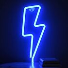 Fulmine neon Insegne luminose Luci notturne Blu neon light