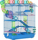 PawHut 5 Tiers Hamster Cage Animal Travel Carrier Habitat with Accessories