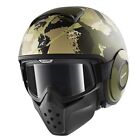 Casco Shark Jet Raw Kurtz Mat Verde Militare Opaco Taglia XS Listino 279€