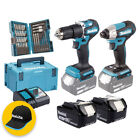 Makita DLX2414JX4 - Trapano a percussione + Avvitatore a impulsi + 2 x 3Ah con 3