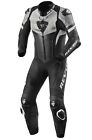 TUTA INTERA LEATHER SUIT MOTO REV IT REVIT HYPERSPEED PELLE BLACK WHITE TG 54