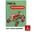 Fiat 18 "la piccola" Manuale Uso Manutenzione libro Libretto Istruzioni trattore