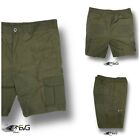 BERMUDA UOMO PANTALONCINO LAVORO MULTITASCHE COTONE LEGGERO CASA SPORT PESCA EVG