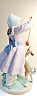 LLADRO retired Figurine Teasing The Dog Girl with Ball # 5078 1970-Salvador Furi