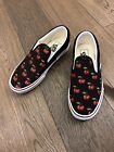 vans slip on cherries black, EU37