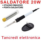 SALDATORE A STILO 20W STAGNO OMAGGIO PORTA SALDATORE SALDATURE DI PRECISIONE