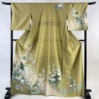 KIMONO GIAPPONESE HOMONGI 168 cm MATCHA BROWN 5  6" BB2575