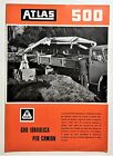 Brochure - Atlas 500 - GRU Idraulica per Camion - 1973