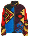 Pile Obey Moroccan Rug Sherpa Jacket Bright Multi