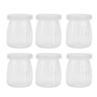 6 Pcs Di Vetro Gelatina Vasetti Vasetti Di Marmellata Yogurt Contenitori