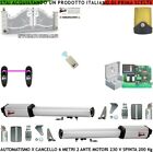 Kit Automazione Cancello Battente 6 Mtri 2 Ante 2 Motori 220 V Radioc Fotoc Faro