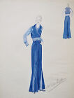 Atelier Vionnet - Disegno Originale - Matita - Sarto Blu 26