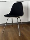 Vitra Eames Fiberglass Side Chair DSX Schwarz/Weiß Eames Vollpolster