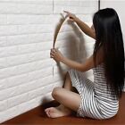 PANNELLO MURO 3D ADESIVO PARETE PIASTRELLE MATTONELLE BIANCO SCHIUMA