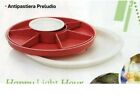 Tupperware Antipastiera  Vassoio Preludio  due vassoi multiuso  bianca rosso