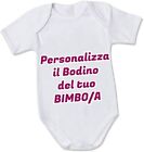 Body Tutina Neonato Bimbo Bambini Divertenti Personalizzato con foto in cotone