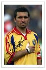 GHEORGHE HAGI ROMANIA SIGNED AUTOGRAPH  PHOTO PRINT SOCCER