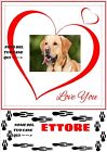 Quadro con foto del tuo cane personalizzata. Gadget ,regalo ,cuccioli ,love