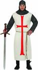 COSTUME DA CAVALIERE TEMPLARE ADULTO MIS. 48-50 CROCIATE