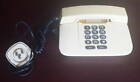 TELEFONO con filo fisso bianco white telephone telefonia fissa VINTAGE
