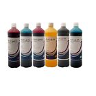 Ricarica Brother Epson HP Cartucce 6 Flaconi 500ml inchiostro italiano INK-J