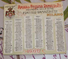 8180  CALENDARIETTO PUBBLICITARIO 1906 AMARO FELSINA RAMAZZOTTI