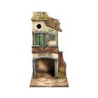 Casa presepe napoletano artigianale H38 L20 P20 cm