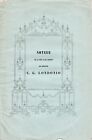 A. MAURI, NOTIZIE SULLA VITA... DI CARLO GIUSEPPE LONDONIO, MILANO, 1845