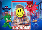 Cialda - Ostia per torte PJ Masks Superpigiamini con tua foto. Anche A3!