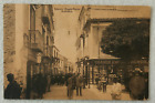 CARTOLINA POTENZA ANGOLO PIAZZA PREFETTURA ANIMATA VIAGGIATA 1909 EMPORIO