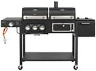 CosmoGrill Hybrid Barbecue Duo Dual Fuel Gas Grill Charcoal Smoker Portable Bbq