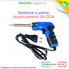 Saldatore a pistola doppia potenza 25 - 130 Watt per lavorare stagno