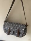 Authentic Anna Smith Grey Bulldog Satchel Bag