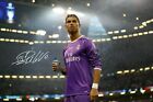 CRISTIANO Ronaldo POSTER CON AUTOGRAFO 45X32CM  REAL MADRID