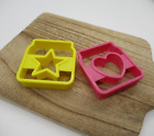 Cookie punching mold Stained glass star Heart 2pcs DAISO