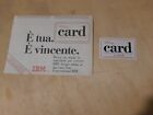 IBM Card e Volantino IBM - Vintage Anni 80 Italy