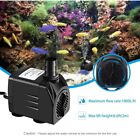 Mini Submersible Water Pump 25W 1800L/H Adjustable Ultra Quiet Fountain Aquarium